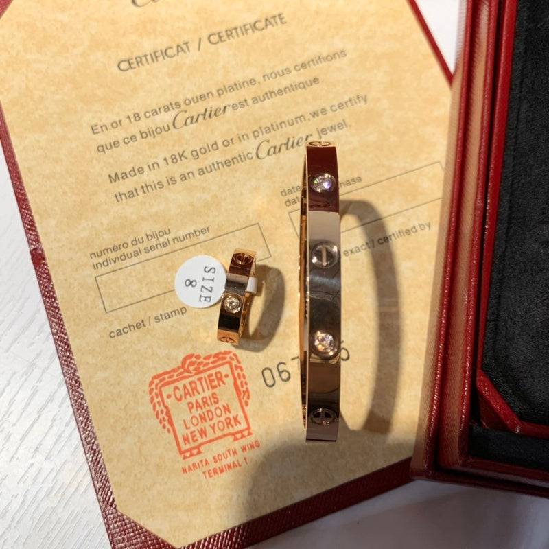 Angled view of Cartier unisex jewelry piece