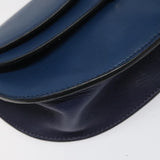 Chloe authentic luxury shoulder bag Blue leather craftsmanship