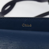 Chloe women's shoulder bag Blue luxury designer leather