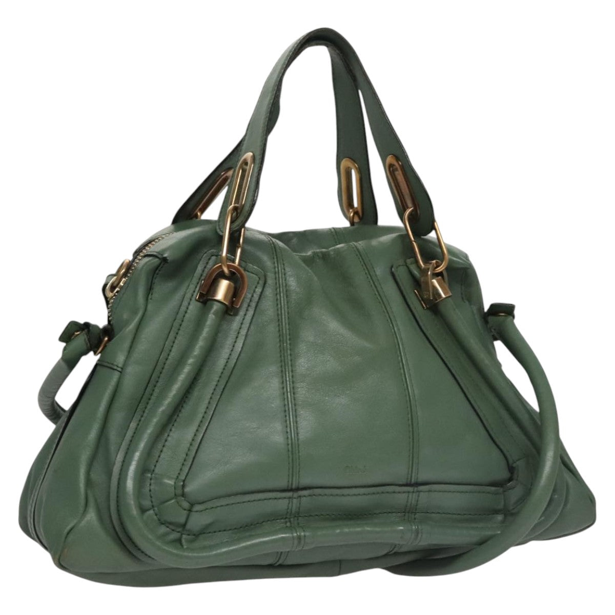 Chloe women's handbag Green luxury designer leather