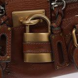 Crisvalux elegant leather Handbag top view