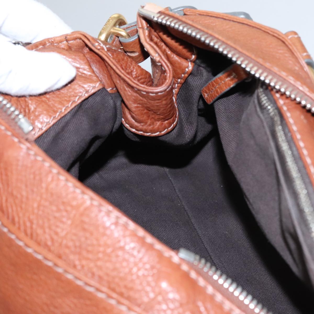 Chloe women's handbag Brown luxury designer leather