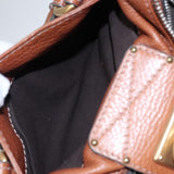 Chloe designer handbag leather closeup detail