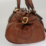 Crisvalux elegant leather Handbag top view
