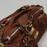 Chloe designer handbag leather closeup detail