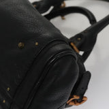 Chloe authentic luxury handbag Black leather craftsmanship