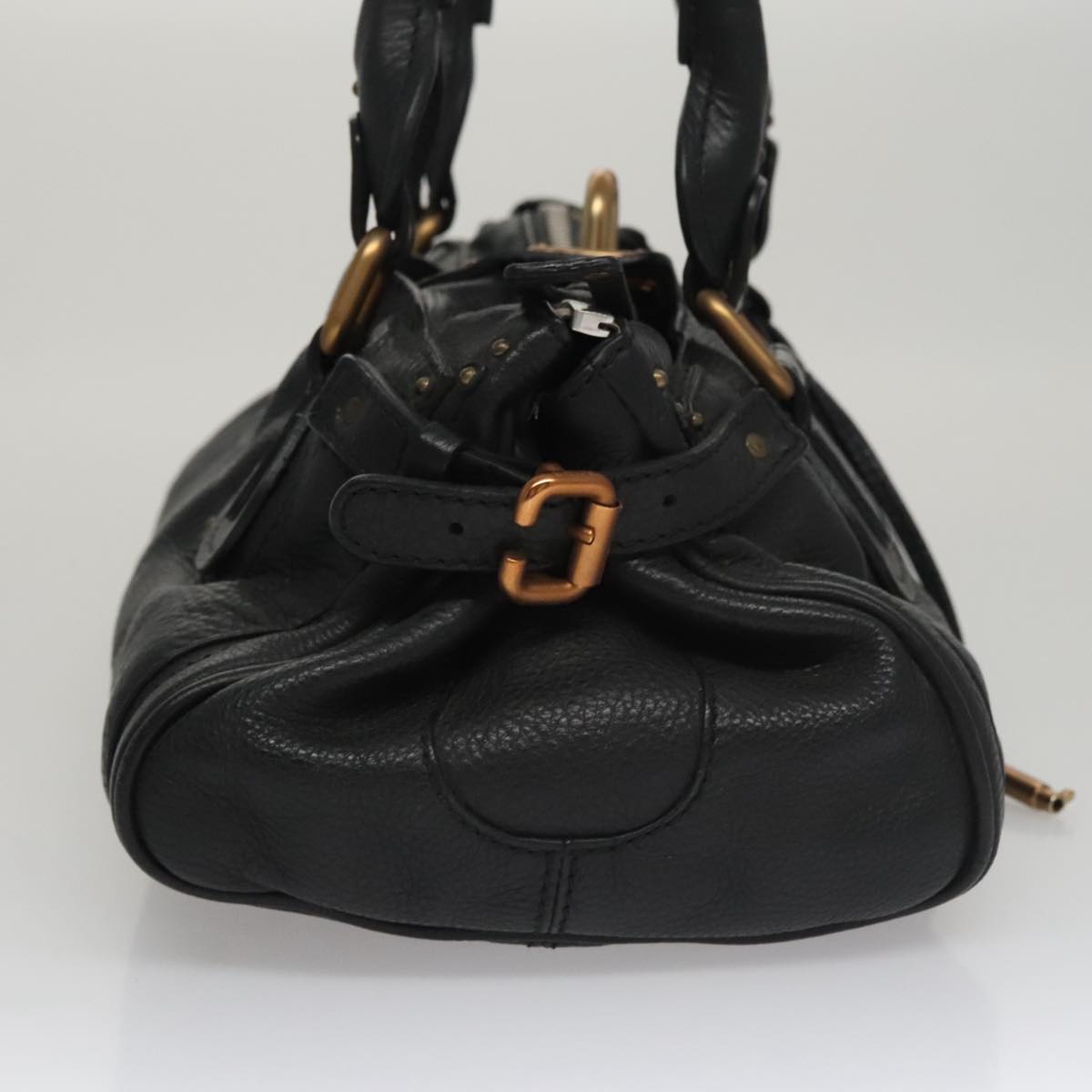 Side view of Chloe handbag Black premium designer bag