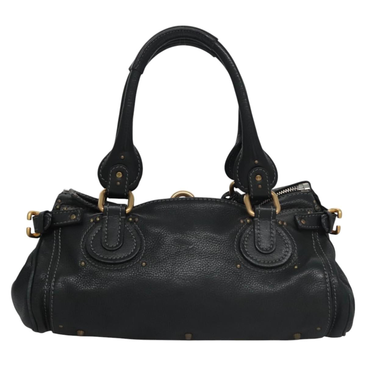 Side view of Chloe handbag Black premium designer bag