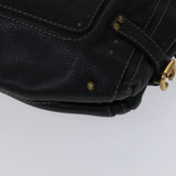 Side view of Chloe shoulder bag Black premium designer bag