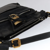 Chloe authentic luxury shoulder bag Black leather craftsmanship