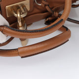 Side view of Chloe handbag Brown premium designer bag