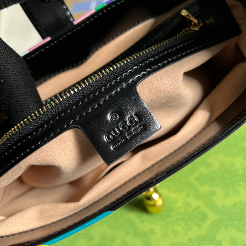 Close-up detail of statement everyday-luxe women's handbag – women's statement bag