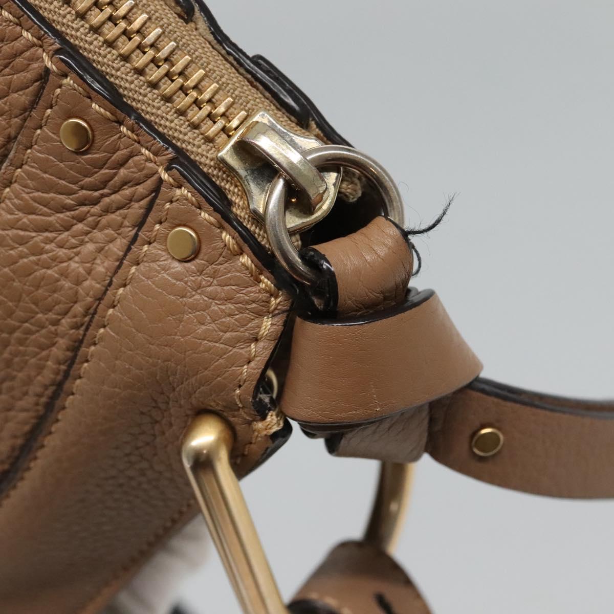 Side view of Chloe shoulder bag Beige premium designer bag