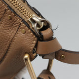 Side view of Chloe shoulder bag Beige premium designer bag