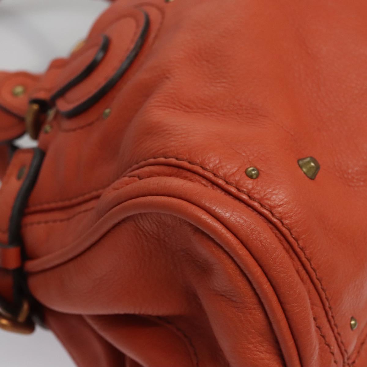 Side view of Chloe handbag Orange premium designer bag