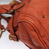 Chloe designer handbag leather closeup detail