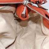 Chloe authentic luxury handbag Orange leather craftsmanship