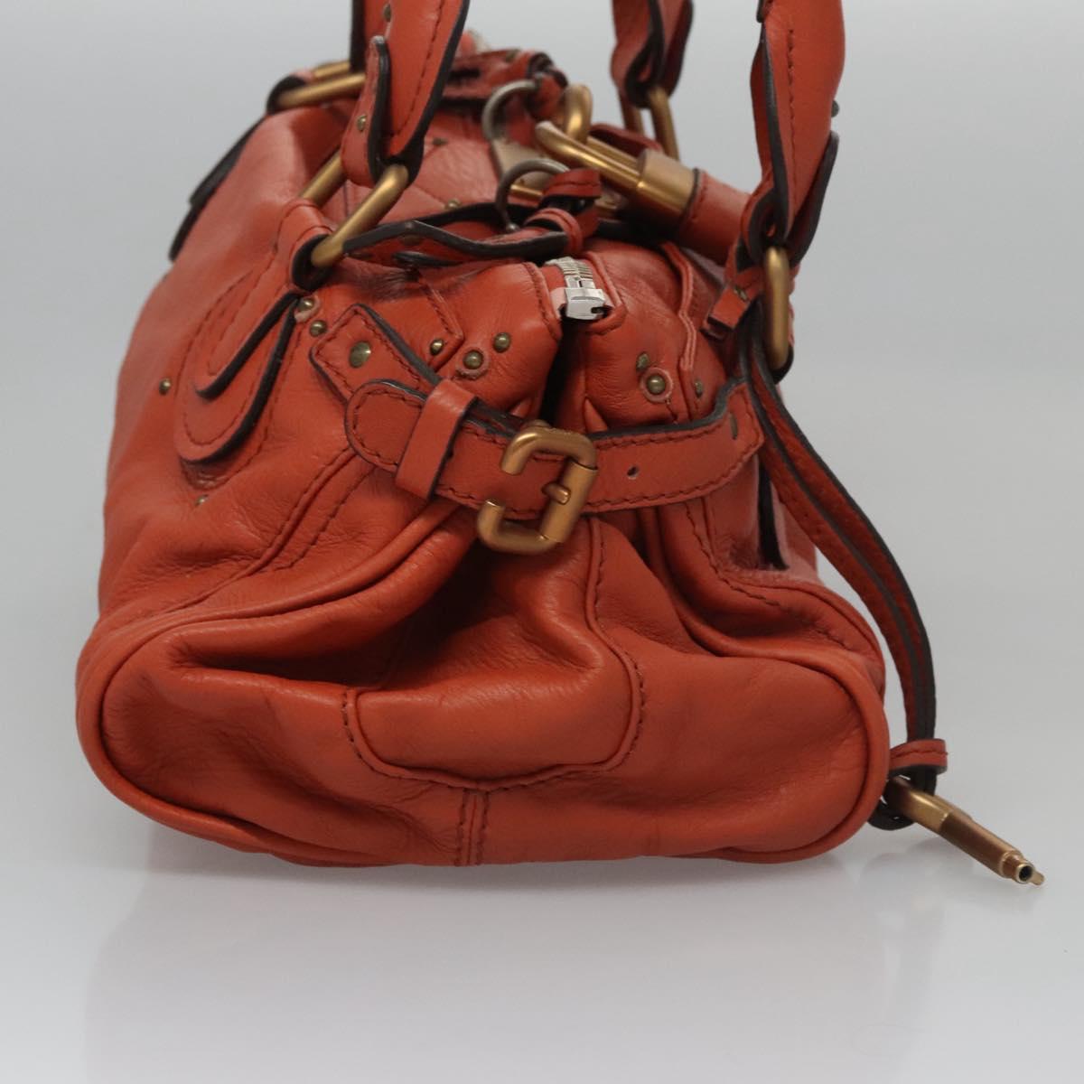 Chloe women's handbag Orange luxury designer leather