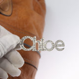 Side view of Chloe handbag Brown premium designer bag