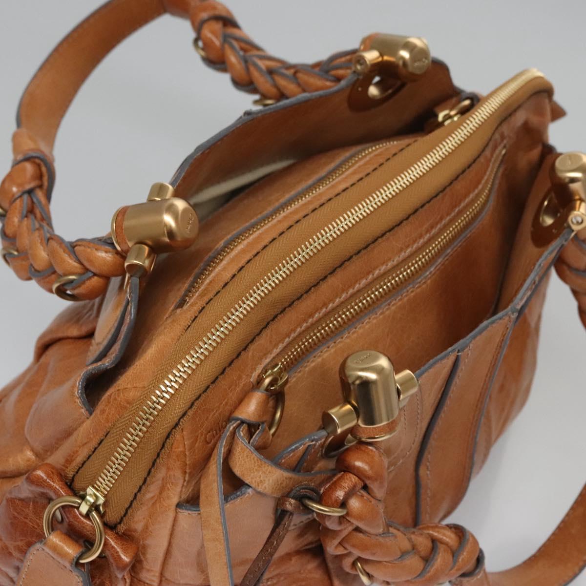 Side view of Chloe handbag Brown premium designer bag