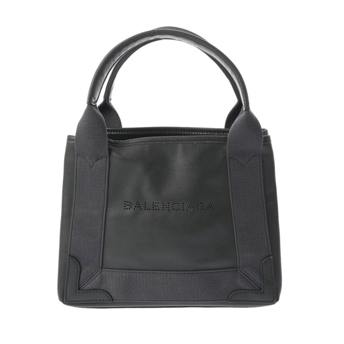 Balenciaga Navy Cabas Handbag | Luxury Canvas Tote Bag