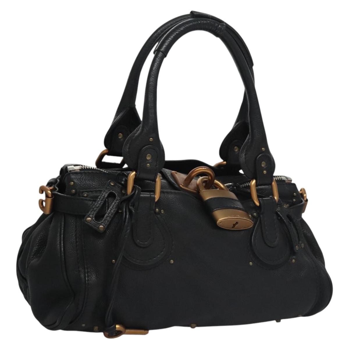 Chloe women's handbag Black luxury designer leather