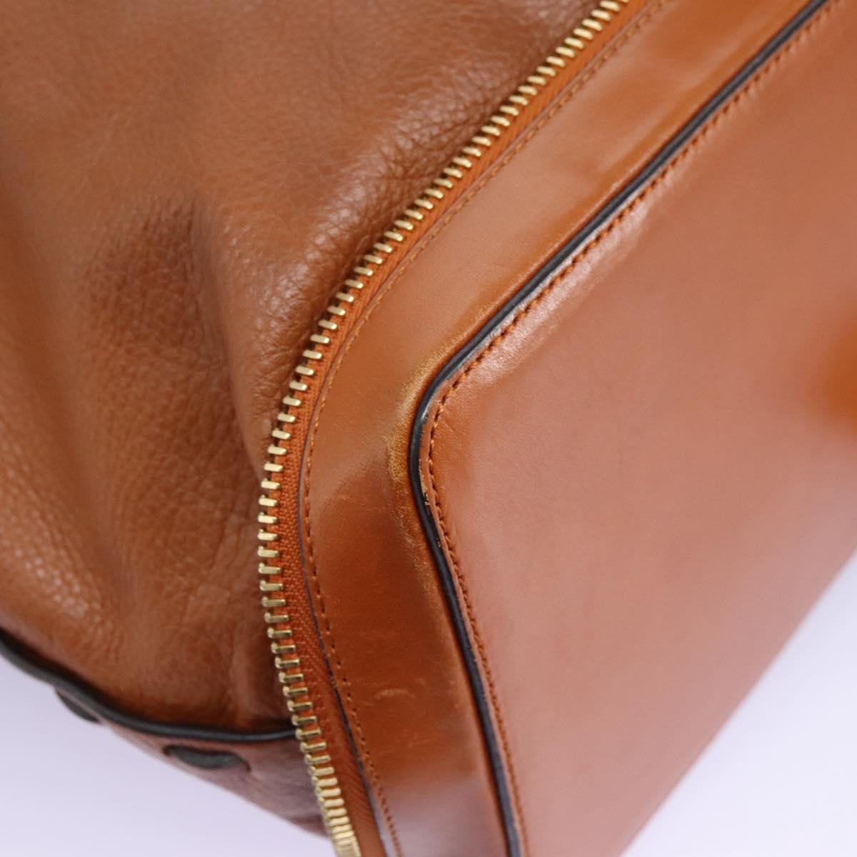 Orvanique elegant leather Tote Bag angled view