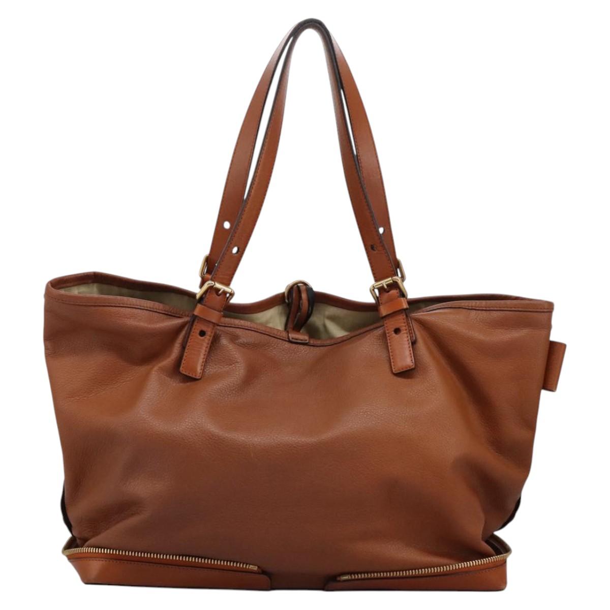 Side view of Chloe tote bag Brown premium designer bag
