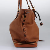 Orvanique elegant leather Tote Bag top view