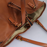Orvanique elegant leather Tote Bag top view