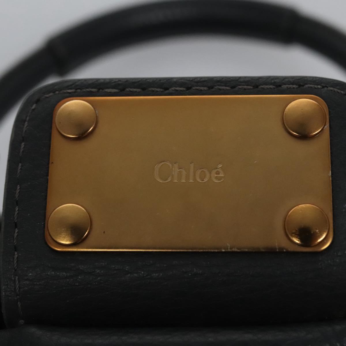 Side view of Chloe handbag Gray premium designer bag