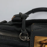 Chloe authentic luxury handbag Gray leather craftsmanship