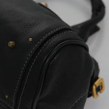 Chloe authentic luxury handbag Black leather craftsmanship