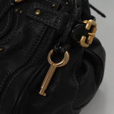Noctilux elegant leather Handbag flat lay view
