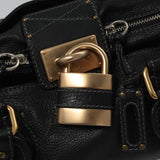 Noctilux elegant leather Handbag angled view
