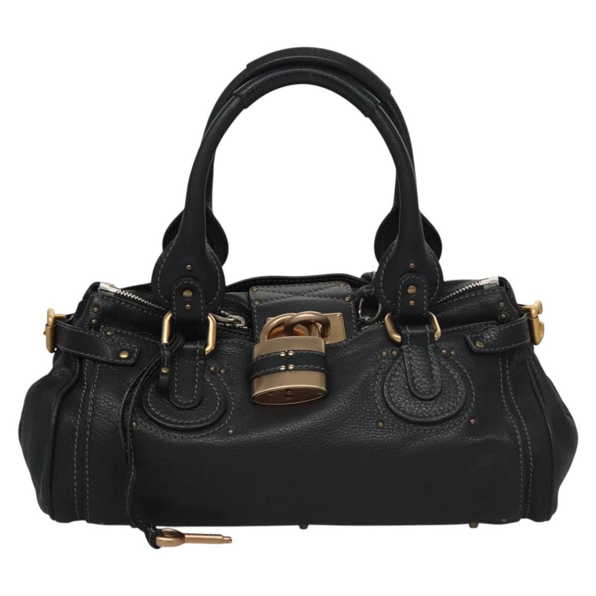 Side view of Chloe handbag Black premium designer bag