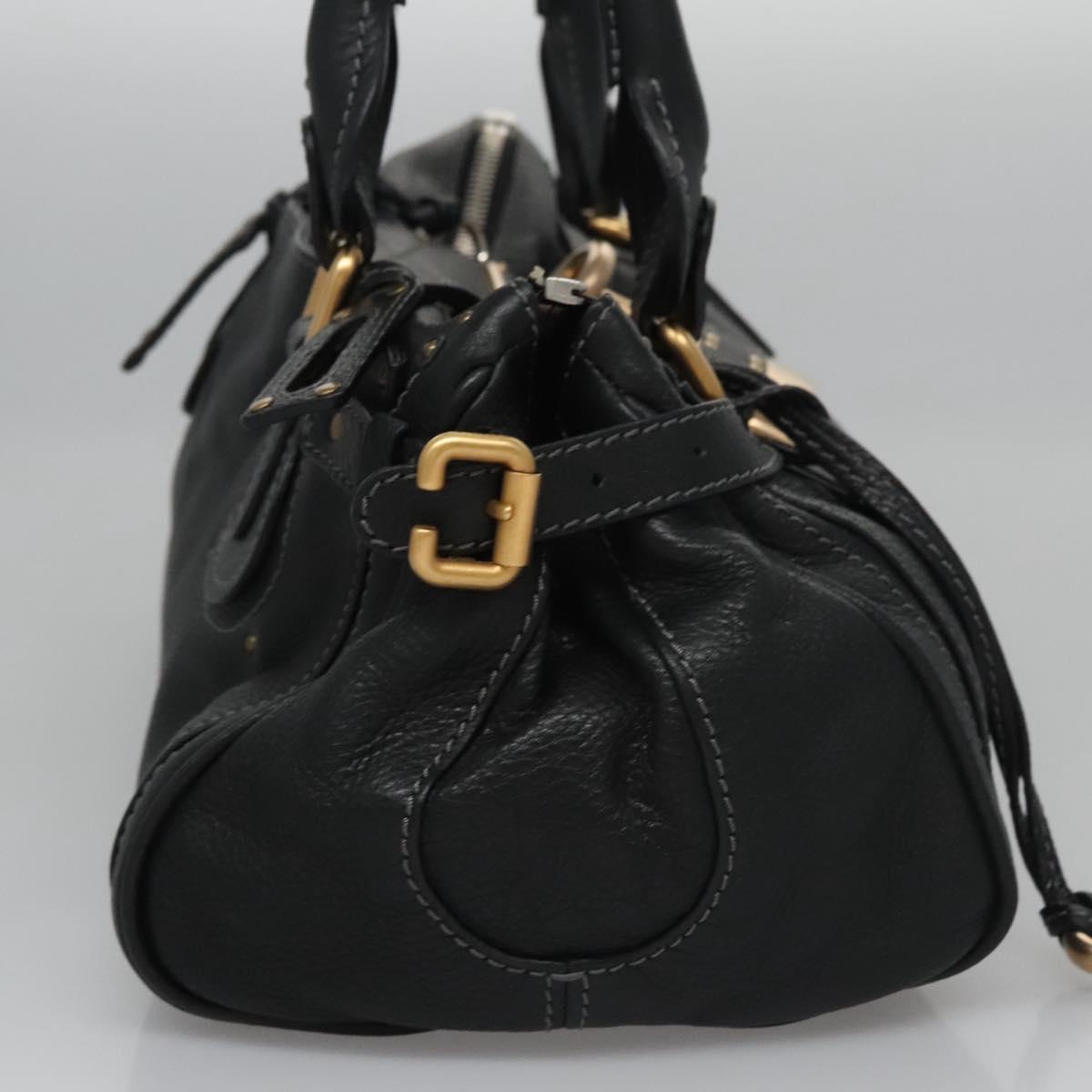 Side view of Chloe handbag Black premium designer bag