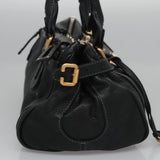 Side view of Chloe handbag Black premium designer bag