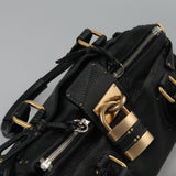 Chloe authentic luxury handbag Black leather craftsmanship