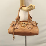 Chloe authentic luxury handbag Brown leather craftsmanship