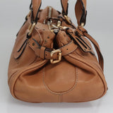Chloe designer handbag leather closeup detail