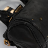 Crystantique elegant leather Handbag side view