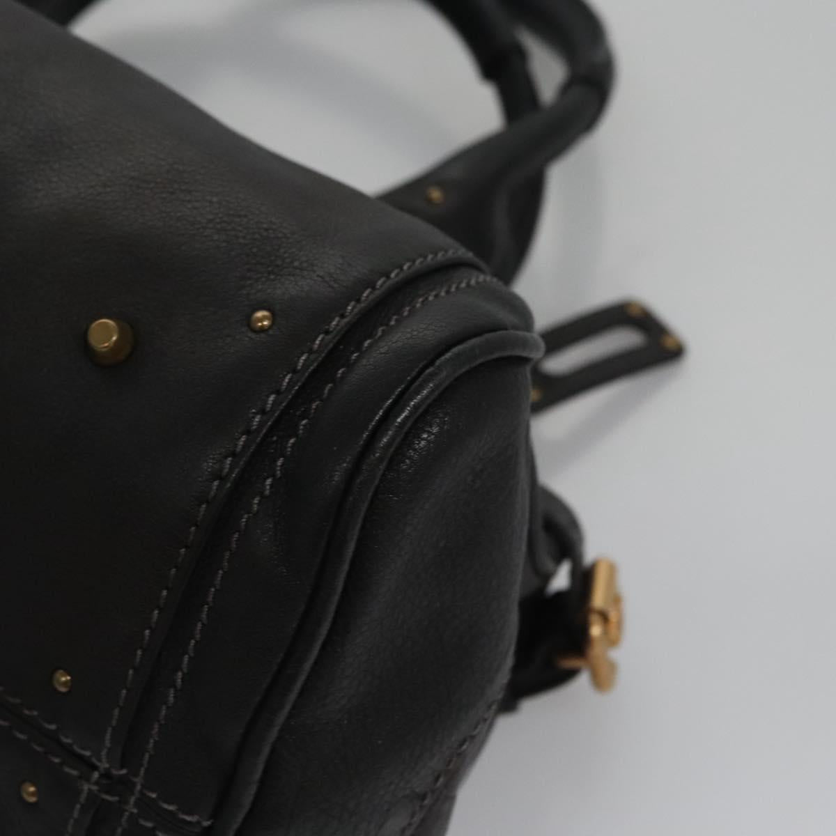 Chloe authentic luxury handbag Black leather craftsmanship