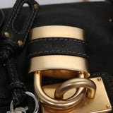 Crystantique elegant leather Handbag flat lay view