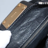 Crystantique elegant leather Handbag top view