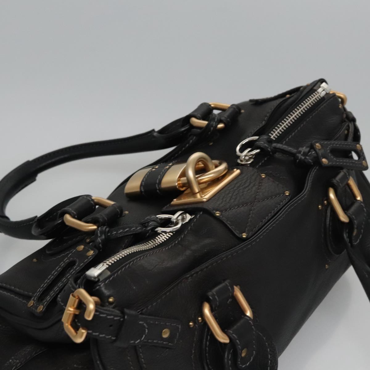 Side view of Chloe handbag Black premium designer bag