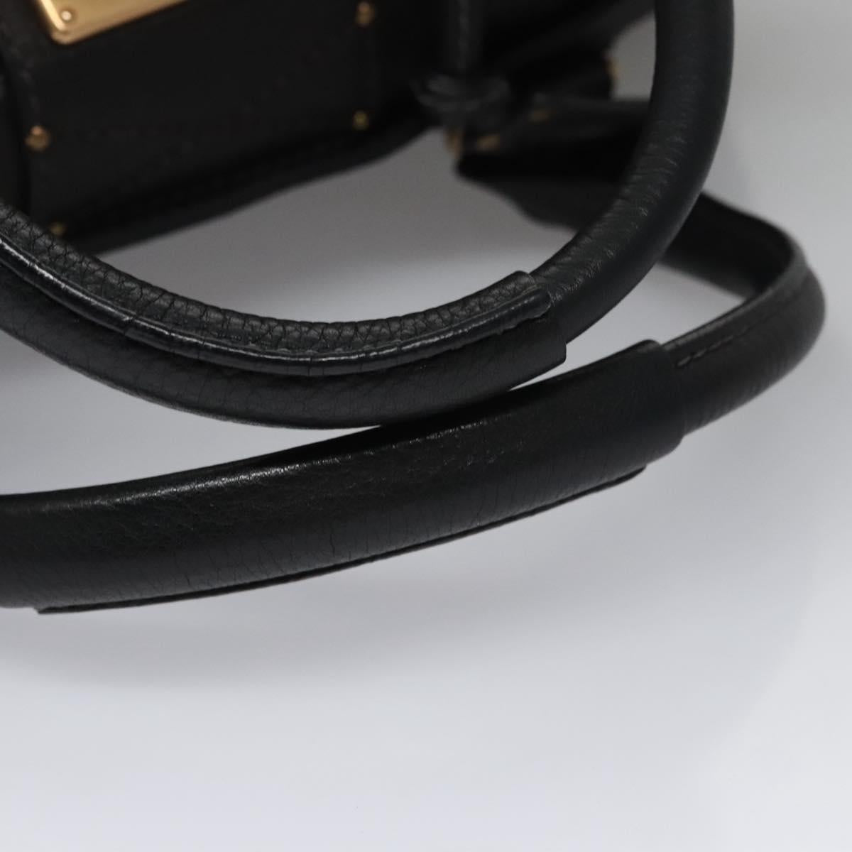 Chloe authentic luxury handbag Black leather craftsmanship
