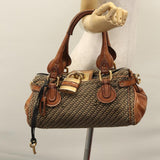 Chloe authentic luxury handbag Brown leather craftsmanship