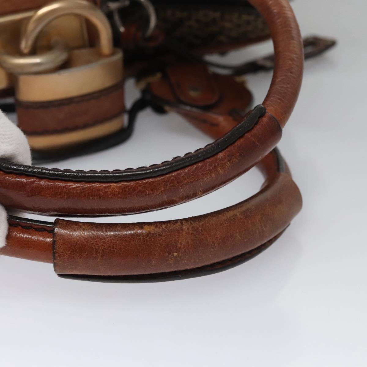 Side view of Chloe handbag Brown premium designer bag