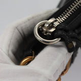 Side view of Chloe pouch Black premium designer bag